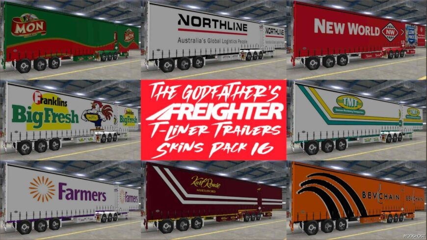 ATS Mod: The Godfather’s Freighter T-Liner Trailer Skins Pack 16 (Featured)