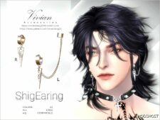 Sims 4 Male Accessory Mod: Shig – Earing (Featured)