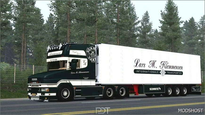 ETS2 Standalone Truck Mod: Scania T580 Klemmensen+Trailer V4.0 1.52 (Featured)