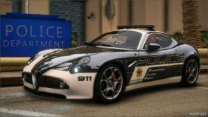 GTA 5 Alfa Romeo Vehicle Mod: Nfshp: 2007 Alfa Romeo 8C Competizione Scpd Add-On | NON ELS | Sounds | Template (Image #6)