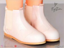 Sims 4 Female Shoes Mod: Child Boots with Glittering Texture (Featured)