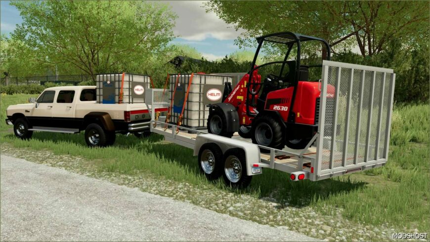 FS22 Mod: 2 Axle Mower Trailer (Featured)