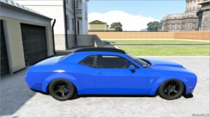 GTA 5 Dodge Vehicle Mod: 2018 Dodge Hallenger SRT Hellcat Videodrivers RGB Lignts (Image #2)