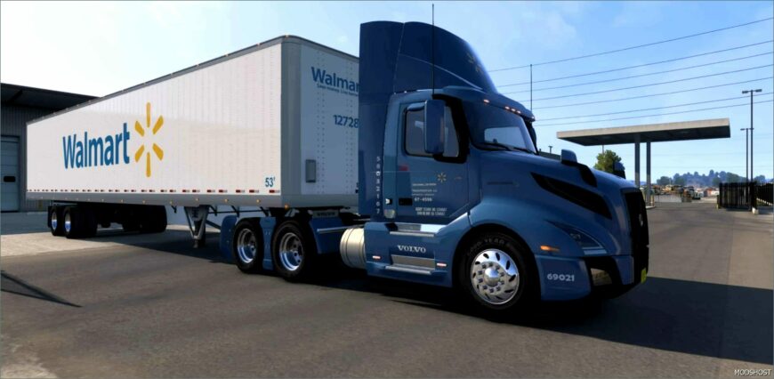 ATS Volvo Mod: 2018 DAY CAB Walmart Skin 1.51 (Featured)