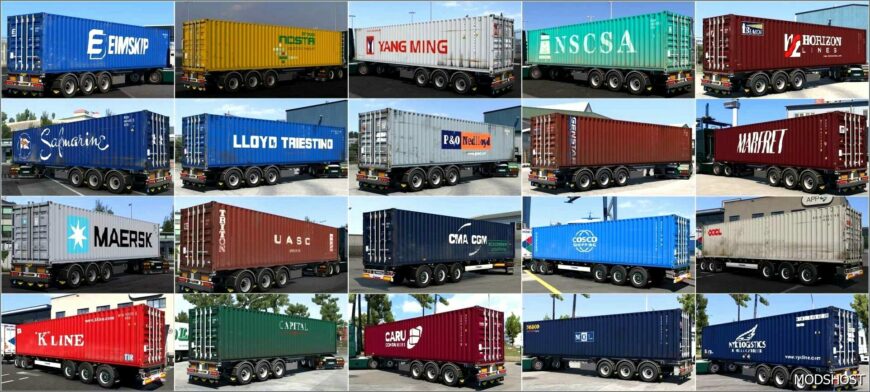 ETS2 Krone Skin Mod: Arnook’s Container Pack V19.1 (Featured)