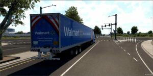 ATS Mod: SCS Trailer 53 Walmart Skin Blue 1.51 (Image #3)