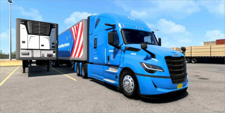 ATS Mod: Cascadia 2024 Walmart Skin 1.51 (Featured)