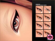 Sims 4 Eyeliner Makeup Mod: N368 (Featured)