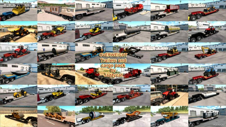 ATS Overweight Mod: Trailers and Cargo Pack V6.1.5 (Featured)