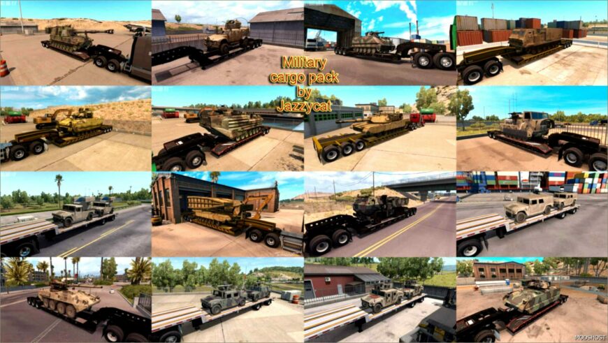 ATS Jazzycat Mod: Military Cargo Pack V1.5.6 (Featured)