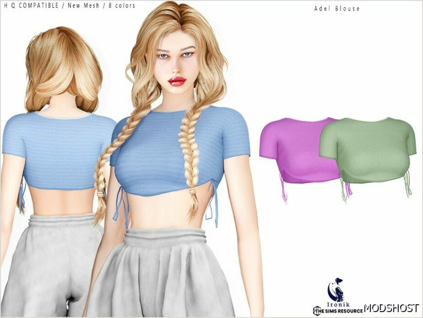 Sims 4 Elder Clothes Mod: Adel Blouse (Featured)