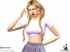 Sims 4 Elder Clothes Mod: Adel Blouse (Image #2)