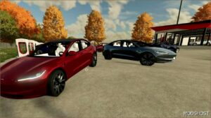 FS22 Tesla Car Mod: Model 3 2024 Long Range V2.6 (Featured)