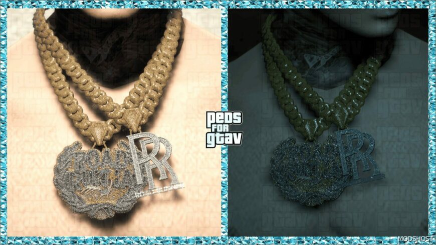 GTA 5 Player Mod: Chain RR for MP Male (Featured)