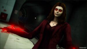 GTA 5 Player Mod: Scarlet Witch Avengers Infinity WAR Add-On PED (Featured)