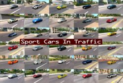 ATS Trafficmaniac Mod: Sport Cars Traffic Pack V12.7.6 (Featured)