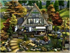 Sims 4 House Mod: The Autumn Cabin (Image #3)