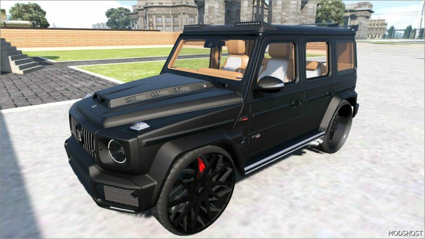 GTA 5 Vehicle Mod: Mercedes Brabus G700 on Forgiatos (Featured)