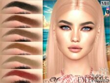 Sims 4 Eyebrows Hair Mod: Azure Eyebrows N342 (Featured)