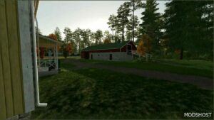 FS22 Placeable Mod: OLD Brick COW Barns Expandable Pastures (Featured)