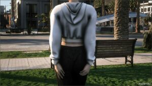 GTA 5 Player Mod: Cropped Zip-Up Hoodie for MP Female (Image #3)