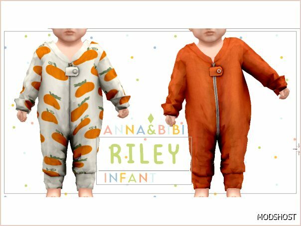 Sims 4 Female Clothes Mod: Riley Infant Anna&Bibi (Featured)