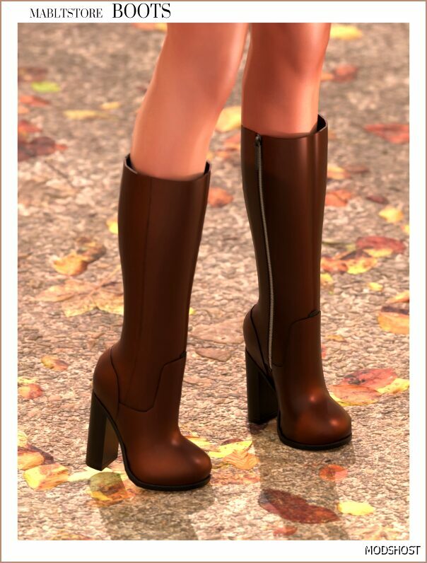 Sims 4 Female Shoes Mod: Living Boots (Featured)