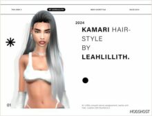 Sims 4 Female Mod: Kamari Hairstyle (Image #2)