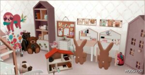 Sims 4 Interior Mod: Twin Girls' Bedroom (Image #2)