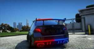 GTA 5 Police Vehicle Mod: Subaru WRX STI S209 Police Modern Lights (Image #2)