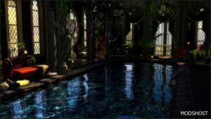 Sims 4 House Mod: Darkest Night Pool (Featured)