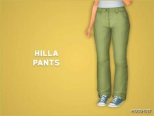 Sims 4 Female Clothes Mod: Whirliko – Hilla Pants (Featured)