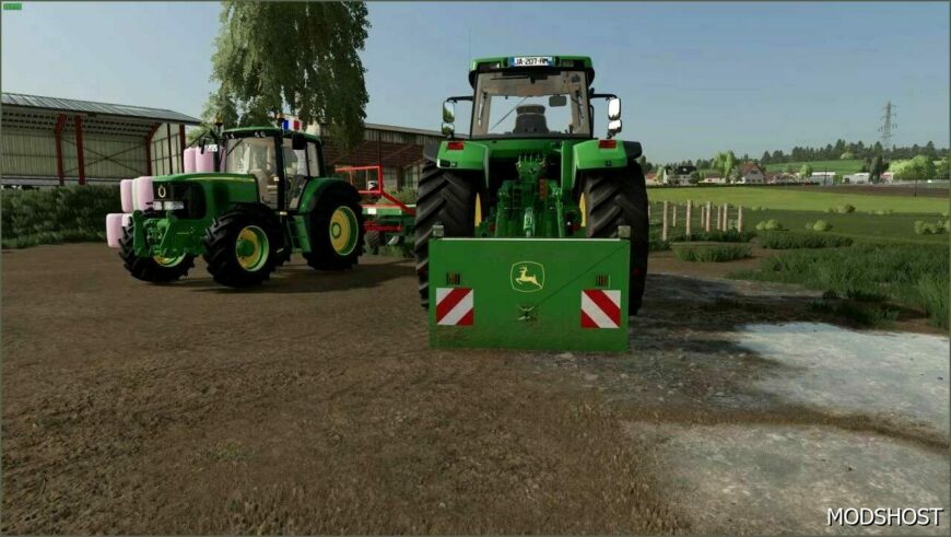 FS22 John Deere Mod: 2500KG Weight (Featured)