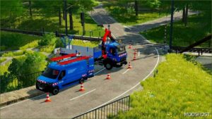 FS22 Renault Truck Mod: D16 Crane (Enedis) V1.0.0.1 (Image #2)