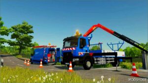 FS22 Renault Truck Mod: D16 Crane (Enedis) V1.0.0.1 (Image #3)