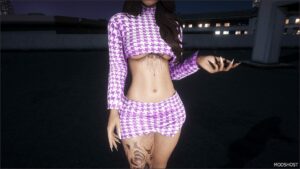 GTA 5 Player Mod: Two-Piece SET for MP Female (Image #4)