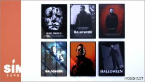 Sims 4 Object Mod: Michael Myers Halloween Wall ART Poster (Image #5)