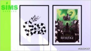 Sims 4 Object Mod: Beetlejuice Poster Wall ART Prints (Image #2)