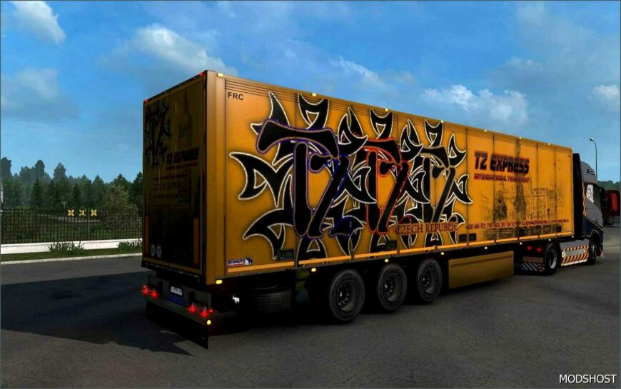 ETS2 Mod: TZ Trailers Pack 1.52 (Featured)