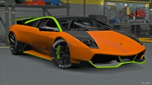 GTA 5 Lamborghini Vehicle Mod: 2008 Lamborghini Murcielago SV LP670-4 Twin Turbo Carbon Tron Design (Featured)