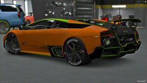 GTA 5 Lamborghini Vehicle Mod: 2008 Lamborghini Murcielago SV LP670-4 Twin Turbo Carbon Tron Design (Image #3)