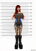 Sims 4 Female Sim Mod: Mugshot: Zoey Steph (Image #2)