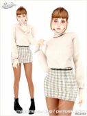 Sims 4 Female Clothes Mod: ☾ Orange Season Collection✰ (Image #5)