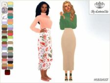 Sims 4 Teen Clothes Mod: Carol Dress (Featured)