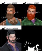 Sims 4 Male Hair Mod: Beard Collection (Image #2)