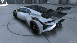 GTA 5 Lamborghini Vehicle Mod: 2022 Lamborghini Huracan Super Trofeo EVO2 (Image #4)