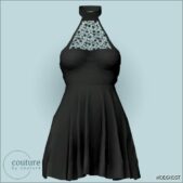 Sims 4 Female Clothes Mod: Couture Dress N26 by Bycouture (Featured)