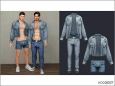 Sims 4 Male Clothes Mod: Jeans – SET (Featured)