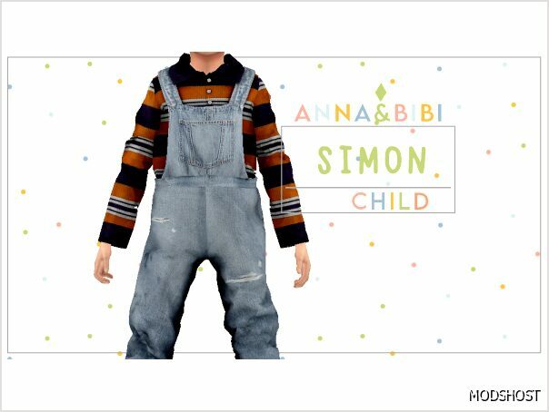 Sims 4 Male Clothes Mod: Simon Child Anna&Bibi (Featured)