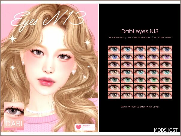 Sims 4 Mod: Dabi Eyes_N13 (Featured)